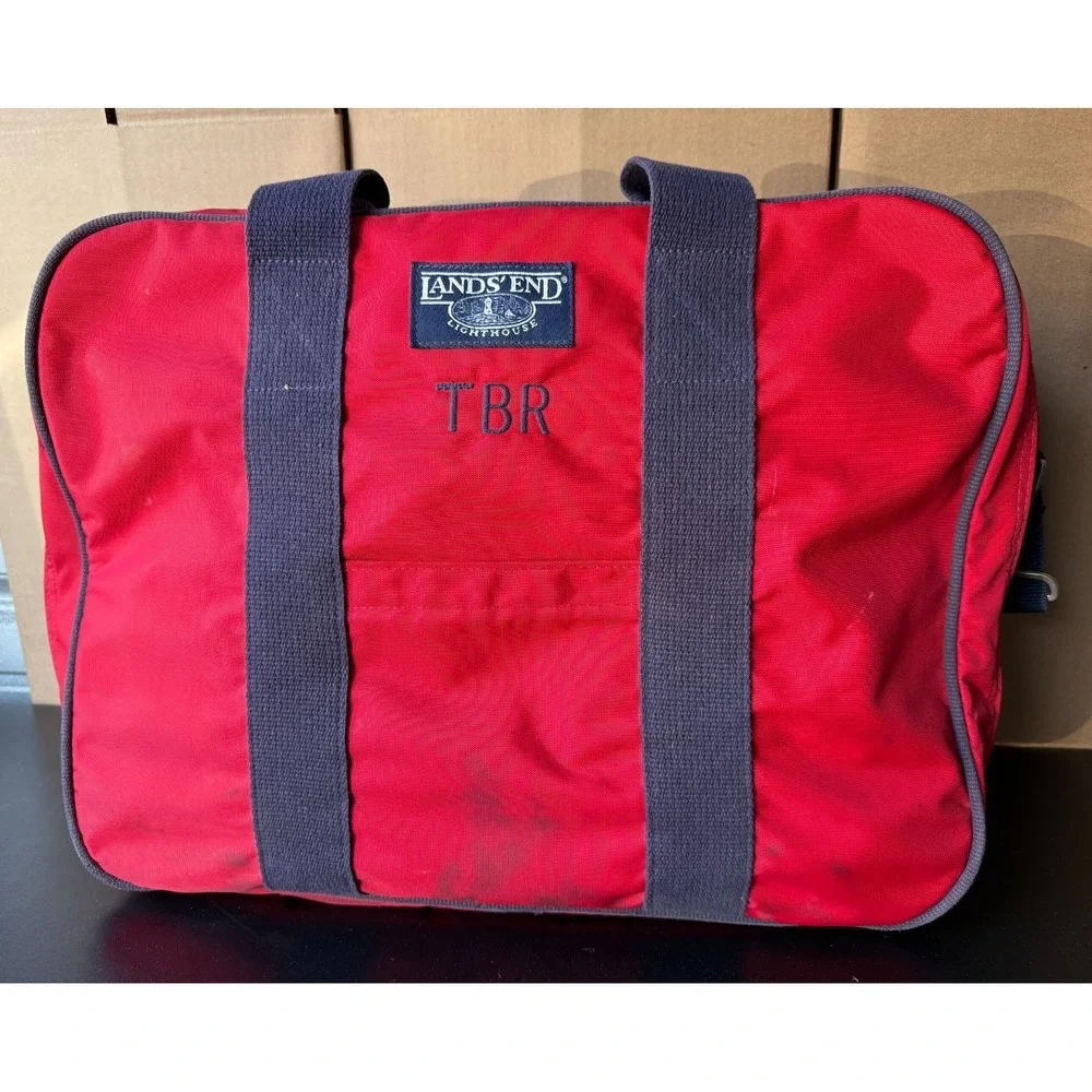 Lands End Lighthouse Red Travel Bag  19